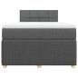 Preview: Boxspringbett mit Matratze Dunkelgrau 120x200 cm Stoff