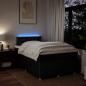 Preview: Boxspringbett mit Matratze Schwarz 120x200 cm Stoff