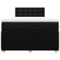 Preview: Boxspringbett mit Matratze Schwarz 120x200 cm Stoff