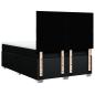 Preview: Boxspringbett mit Matratze Schwarz 140x200 cm Stoff
