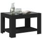 Preview: LED-Couchtisch Schwarz 73x53x45 cm Holzwerkstoff