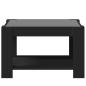 Preview: LED-Couchtisch Schwarz 73x53x45 cm Holzwerkstoff