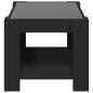 Preview: LED-Couchtisch Schwarz 73x53x45 cm Holzwerkstoff