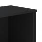 Preview: Bücherregal Schwarz 50x31x74,5 cm Holzwerkstoff