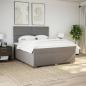 Preview: Boxspringbett mit Matratze Taupe 180x200 cm Stoff