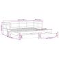 Preview: Tagesbett Ausziehbar mit Schubladen ohne Matratze 90x200 cm