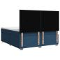 Preview: Boxspringbett mit Matratze Blau 180x200 cm Stoff