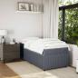 Preview: Boxspringbett mit Matratze Dunkelgrau 100x200 cm Samt