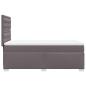 Preview: Boxspringbett mit Matratze Grau 90x200 cm Kunstleder