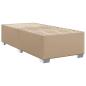 Preview: Boxspringbett mit Matratze Cappuccino-Braun 90x190cm Kunstleder