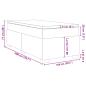 Preview: Boxspringbett mit Matratze Grau 100x200 cm Kunstleder