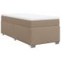 Preview: ARDEBO.de - Boxspringbett Matratze Cappuccino-Braun 100x200cm Kunstleder