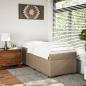 Preview: Boxspringbett Matratze Cappuccino-Braun 100x200cm Kunstleder
