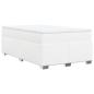 Preview: Boxspringbett mit Matratze Weiß 120x190 cm Kunstleder