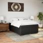 Preview: Boxspringbett mit Matratze Schwarz 140x190 cm Kunstleder