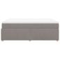 Preview: Boxspringbett mit Matratze Taupe 160x200 cm Stoff