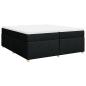 Preview: Boxspringbett mit Matratze Schwarz 200x200 cm Stoff