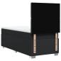 Preview: Boxspringbett mit Matratze Schwarz 80x200 cm Kunstleder