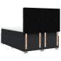 Preview: Boxspringbett mit Matratze Schwarz 140x190 cm Kunstleder