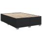 Preview: Boxspringbett mit Matratze Schwarz 140x190 cm Kunstleder