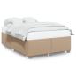 Preview: Bettgestell Cappuccino-Braun 140x200 cm Kunstleder