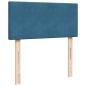 Preview: Boxspringbett mit Matratze Blau 80x200 cm Samt