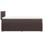 Preview: Boxspringbett mit Matratze Dunkelbraun 80x200 cm Stoff
