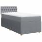 Preview: Boxspringbett mit Matratze Hellgrau 80x200 cm Stoff
