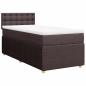 Preview: Boxspringbett mit Matratze Dunkelbraun 80x200 cm Stoff