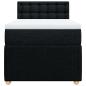 Preview: Boxspringbett mit Matratze Schwarz 80x200 cm Stoff