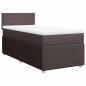 Preview: Boxspringbett mit Matratze Dunkelbraun 90x200 cm Stoff