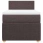 Preview: Boxspringbett mit Matratze Dunkelbraun 90x200 cm Stoff