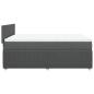 Preview: Boxspringbett mit Matratze Dunkelgrau 160x200 cm Stoff