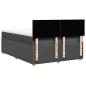 Preview: Boxspringbett mit Matratze Dunkelgrau 160x200 cm Stoff