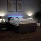 Preview: Boxspringbett mit Matratze Dunkelbraun 160x200 cm Stoff