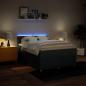 Preview: Boxspringbett mit Matratze Blau 160x200 cm Stoff