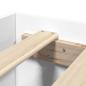 Preview: Bettgestell Weiß 200x200 cm Holzwerkstoff