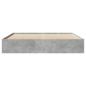 Preview: Bettgestell Betongrau 200x200 cm Holzwerkstoff
