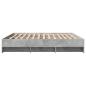 Preview: Bettgestell Betongrau 180x200 cm Holzwerkstoff