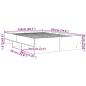 Preview: Bettgestell Betongrau 120x200 cm Holzwerkstoff