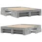 Preview: Bettgestell Betongrau 140x200 cm Holzwerkstoff
