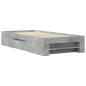 Preview: Bettgestell Betongrau 90x200 cm Holzwerkstoff