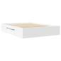 Preview: Bettgestell Weiß 160x200 cm Holzwerkstoff