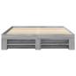 Preview: Bettgestell Grau Sonoma 150x200 cm Holzwerkstoff