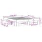 Preview: Bettgestell Grau Sonoma 150x200 cm Holzwerkstoff