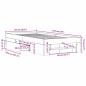 Preview: Bettgestell Grau Sonoma 90x190 cm Holzwerkstoff