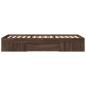 Preview: Bettgestell ohne Matratze Braun Eiche 75x190 cm Holzwerkstoff