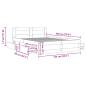 Preview: Bettgestell mit Kopfteil Grau Sonoma 140x200 cm Holzwerkstoff