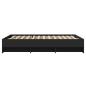 Preview: Bettgestell Schwarz 120x190 cm Holzwerkstoff