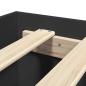 Preview: Bettgestell Schwarz 120x190 cm Holzwerkstoff